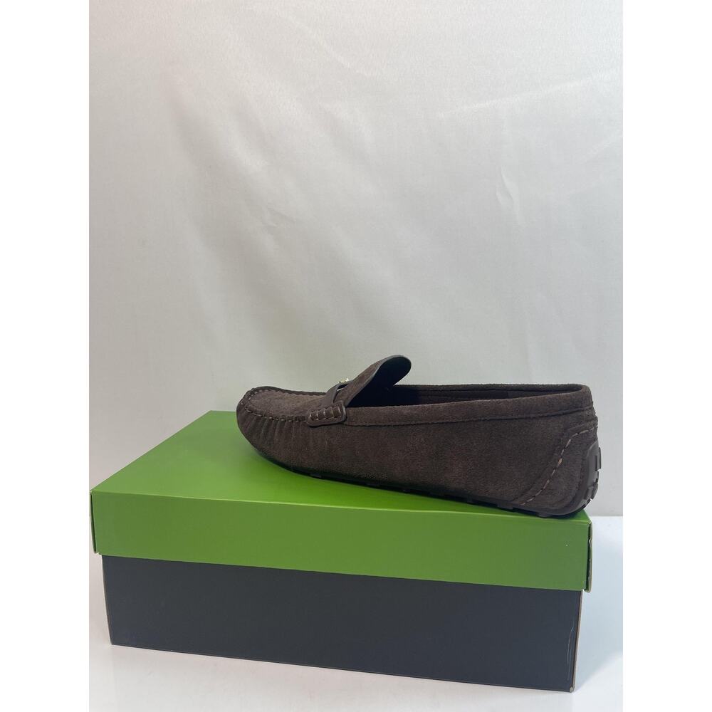 Kate Spade SP FLWR Stud Moccasin Shoes Womens Size 8.5 Brown Suede Loafers New - Picture 10 of 14